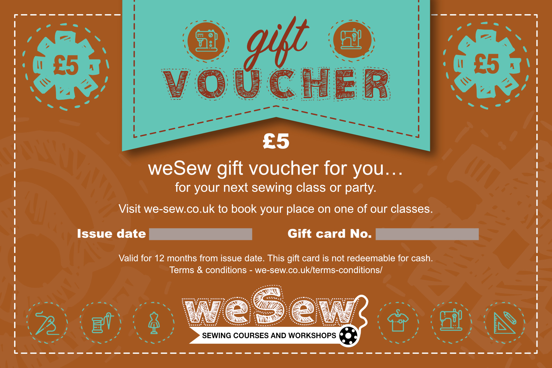 Gift Cards and Vouchers - £5.00